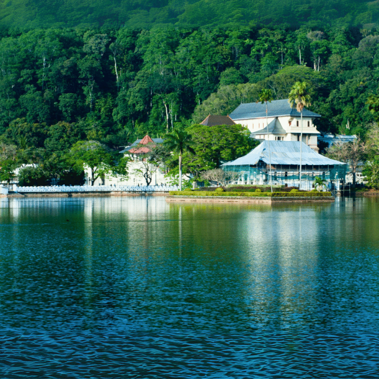Sri Dalada Maligawa, the historic temple housing the Sacred Tooth Relic.