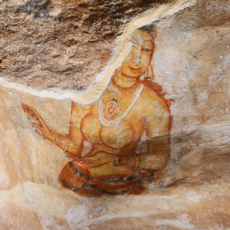 Sigiriya ancient rock fortress, a popular tourist destination in Sri Lanka.