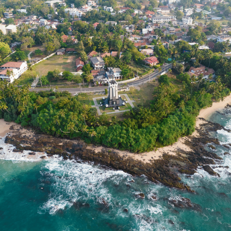 Crystal clear waters at Tangalle Beach on a sunny day