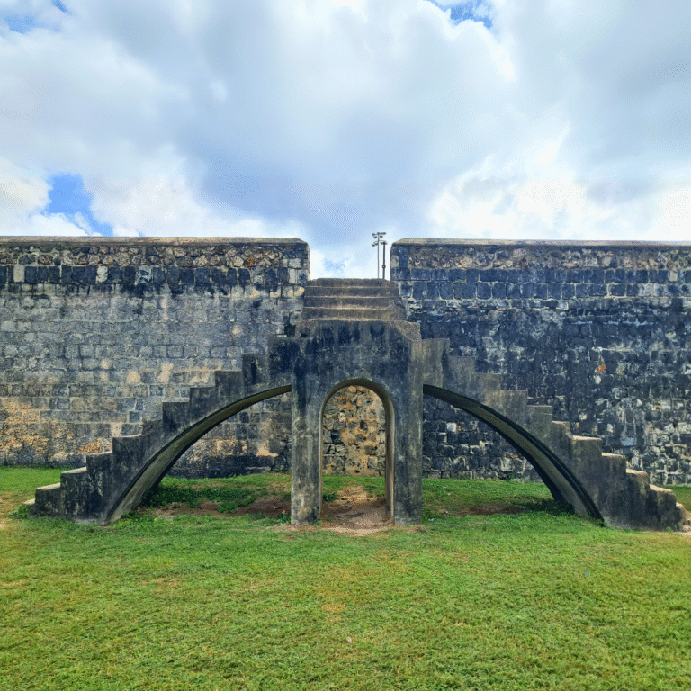 Inside view of Jaffna Fort, highlighting Dutch colonial design.