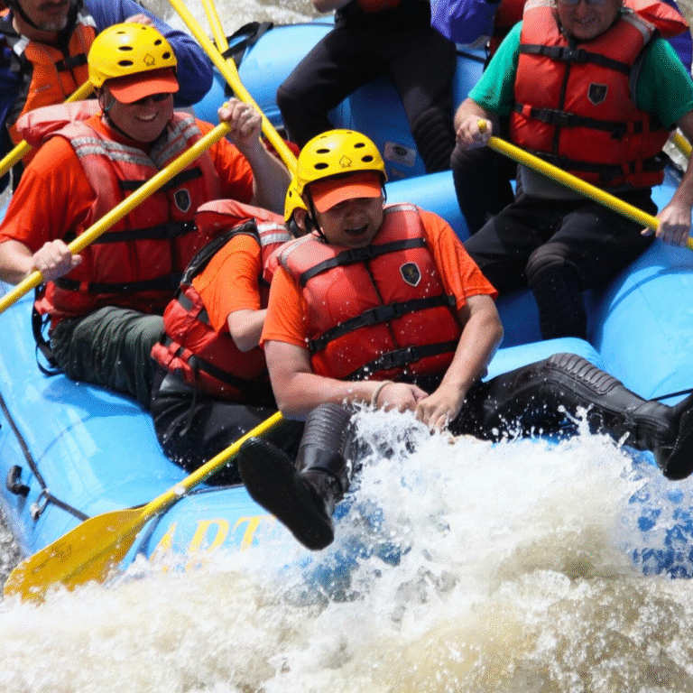 Thrilling white water rapids at Kitulgala rafting site