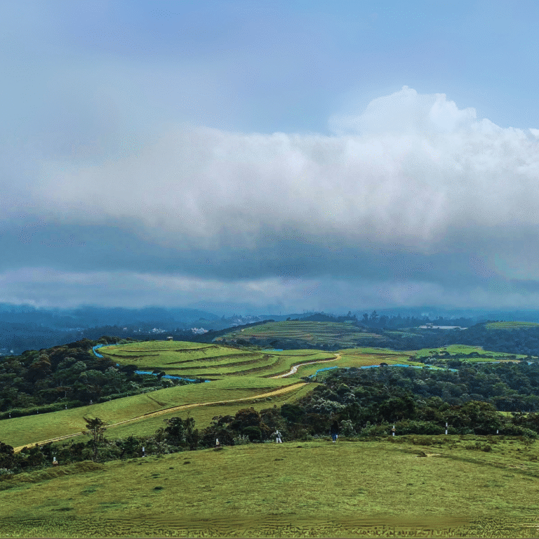Hiking trails through lush greenery at Moon Plains Sri Lanka