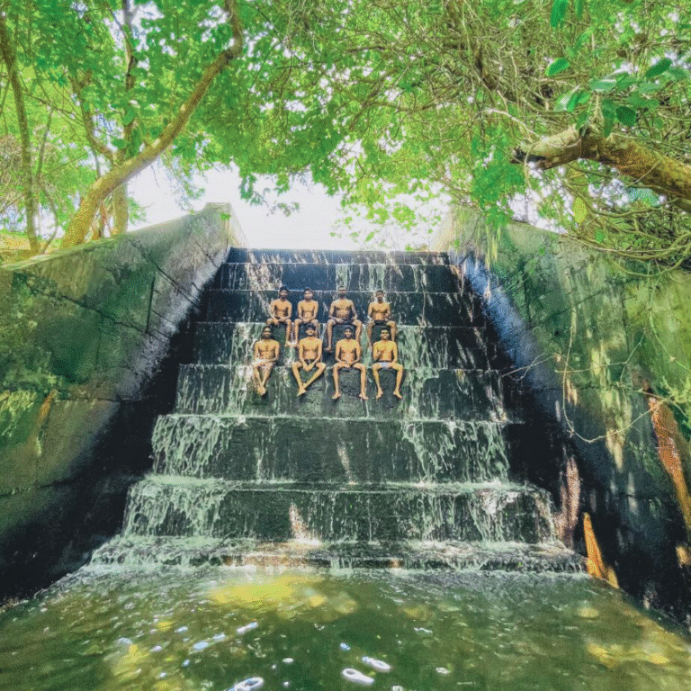 Tourists enjoying the peaceful Muruthawela Reservoir attraction