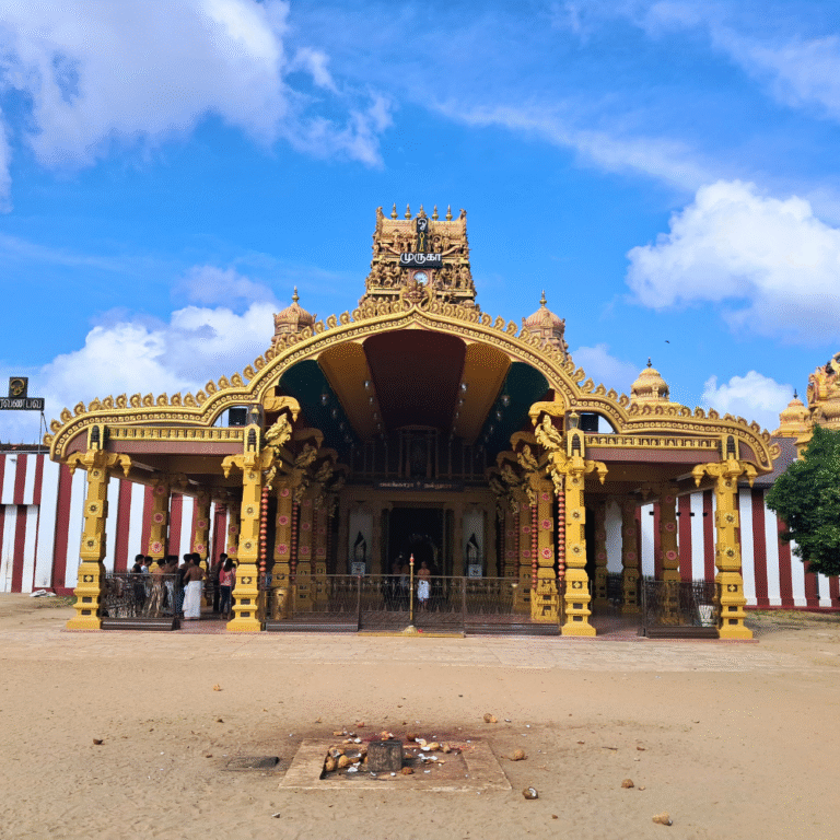 Popular tourist attraction Nallur Kovil temple in northern Sri Lanka