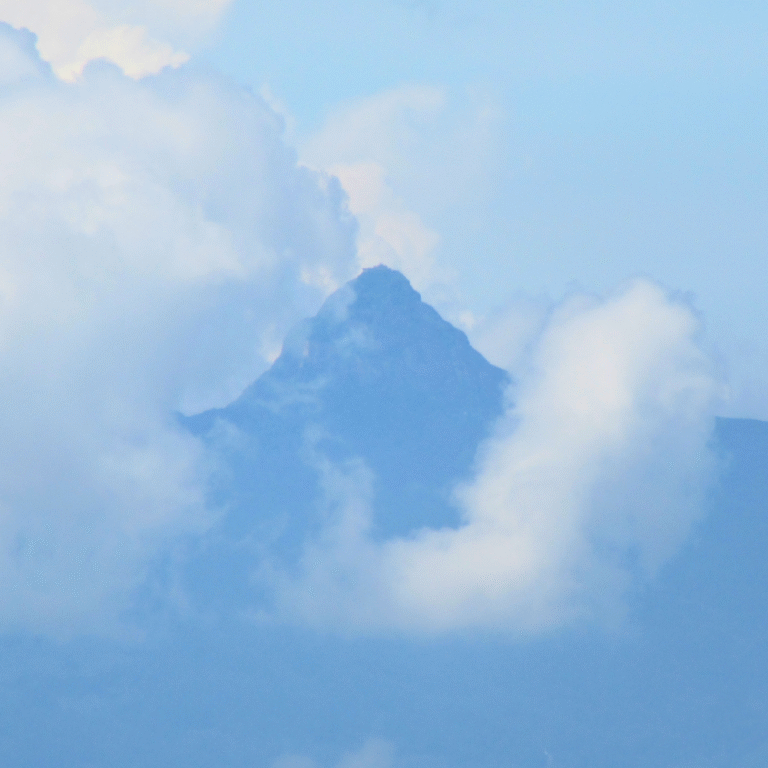 A breathtaking view from the summit of Pidurutalagala, the highest mountain in Sri Lanka