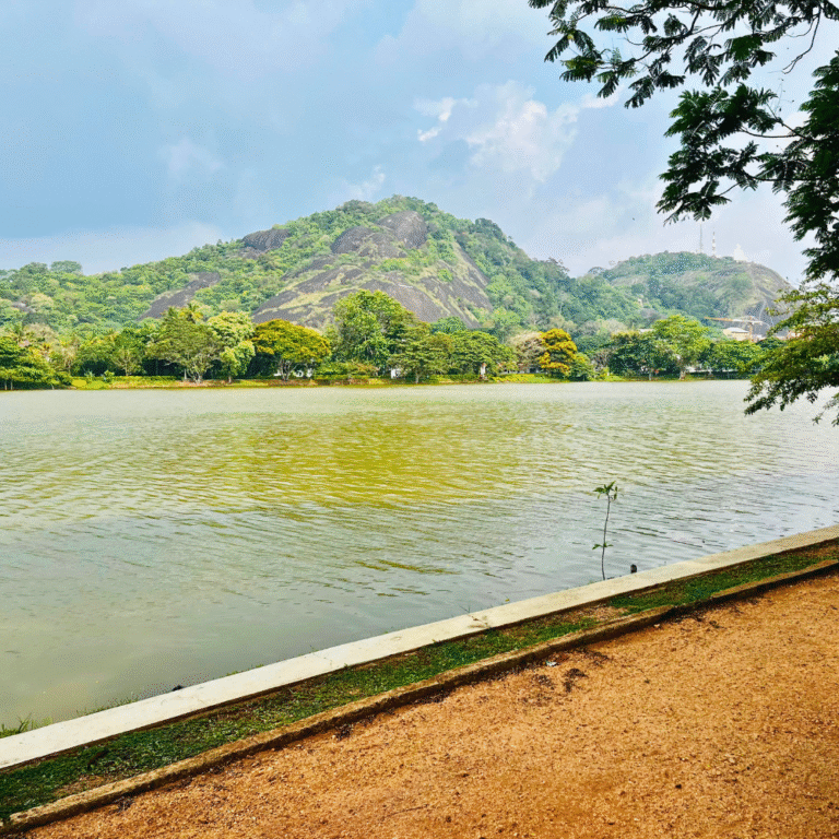 A panoramic view of Athugala Viharaya atop the rock in Kurunegala, Sri Lanka.