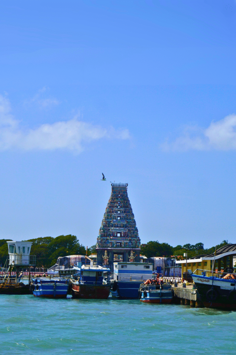 Hindu pilgrimage site Nagapooshani Amman Temple Jaffna Sri Lanka