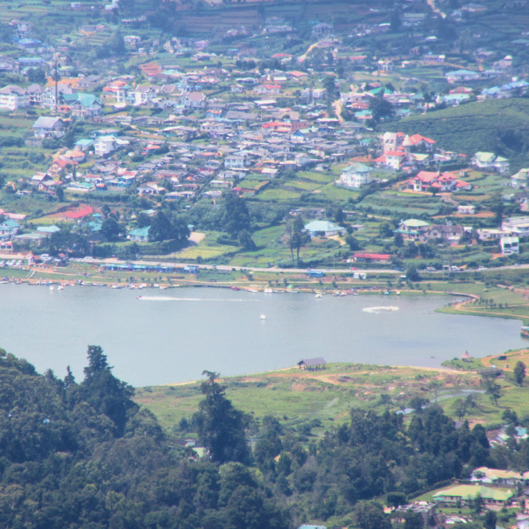 View of the central highlands from Pidurutalagala summit