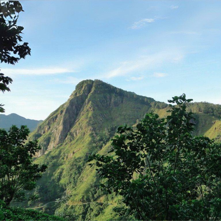 Sunrise over the mountains from Ella Rock viewpoint