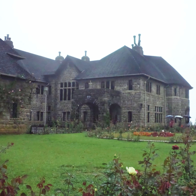 Close-up of Adisham Bungalow’s antique architecture