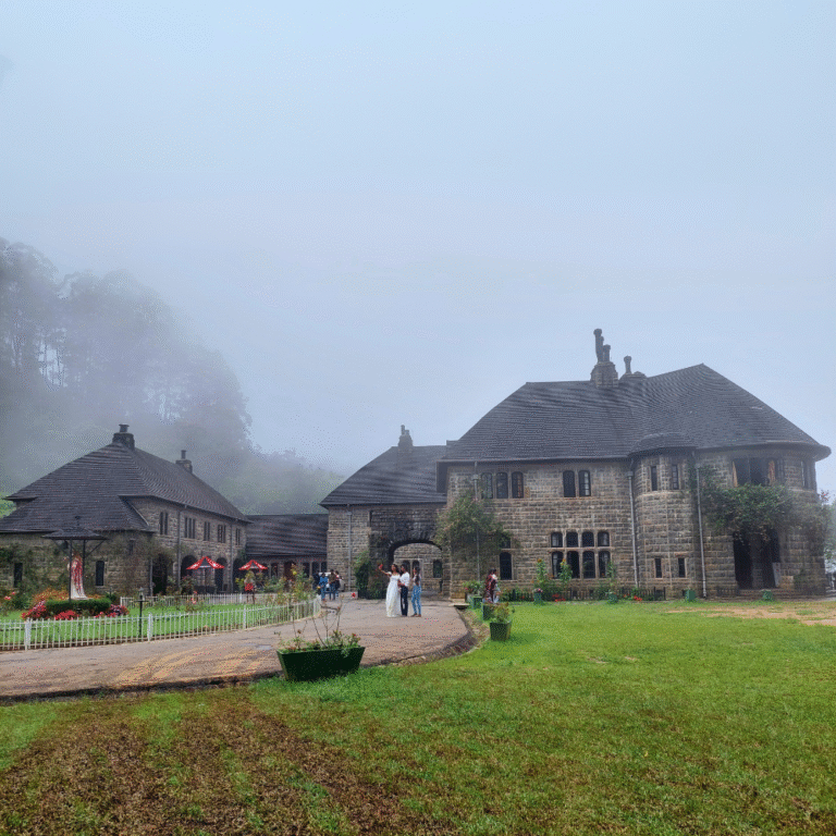 Front view of Adisham Bungalow colonial building
