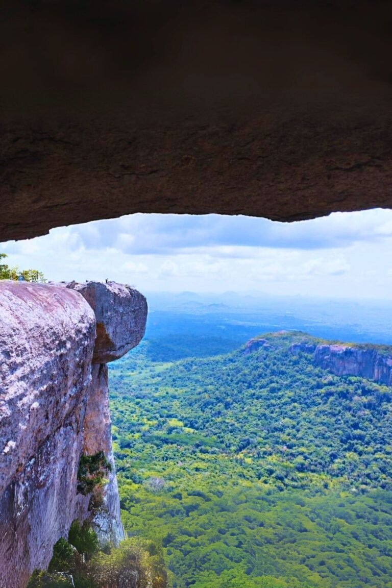 Dolukanda hill with a clear blue sky backdrop