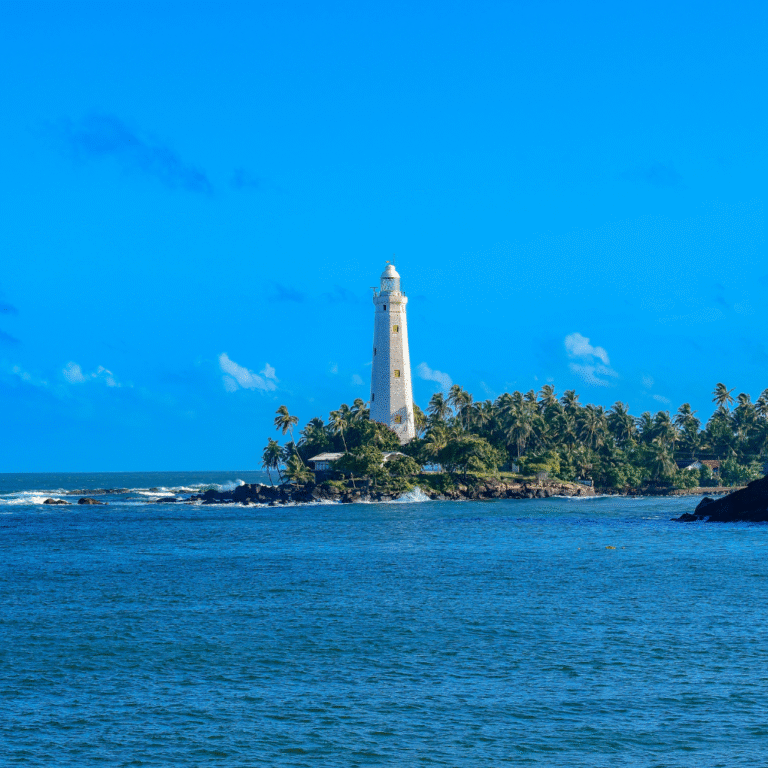 Scenic coastal view near Dondra Lighthouse