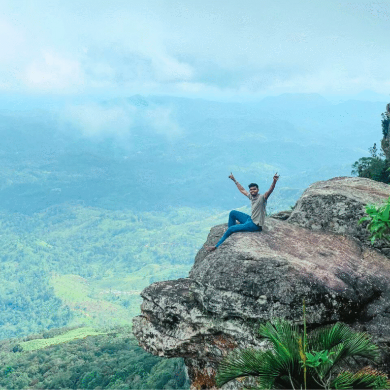 Remote mountain scenery in southern Sri Lanka