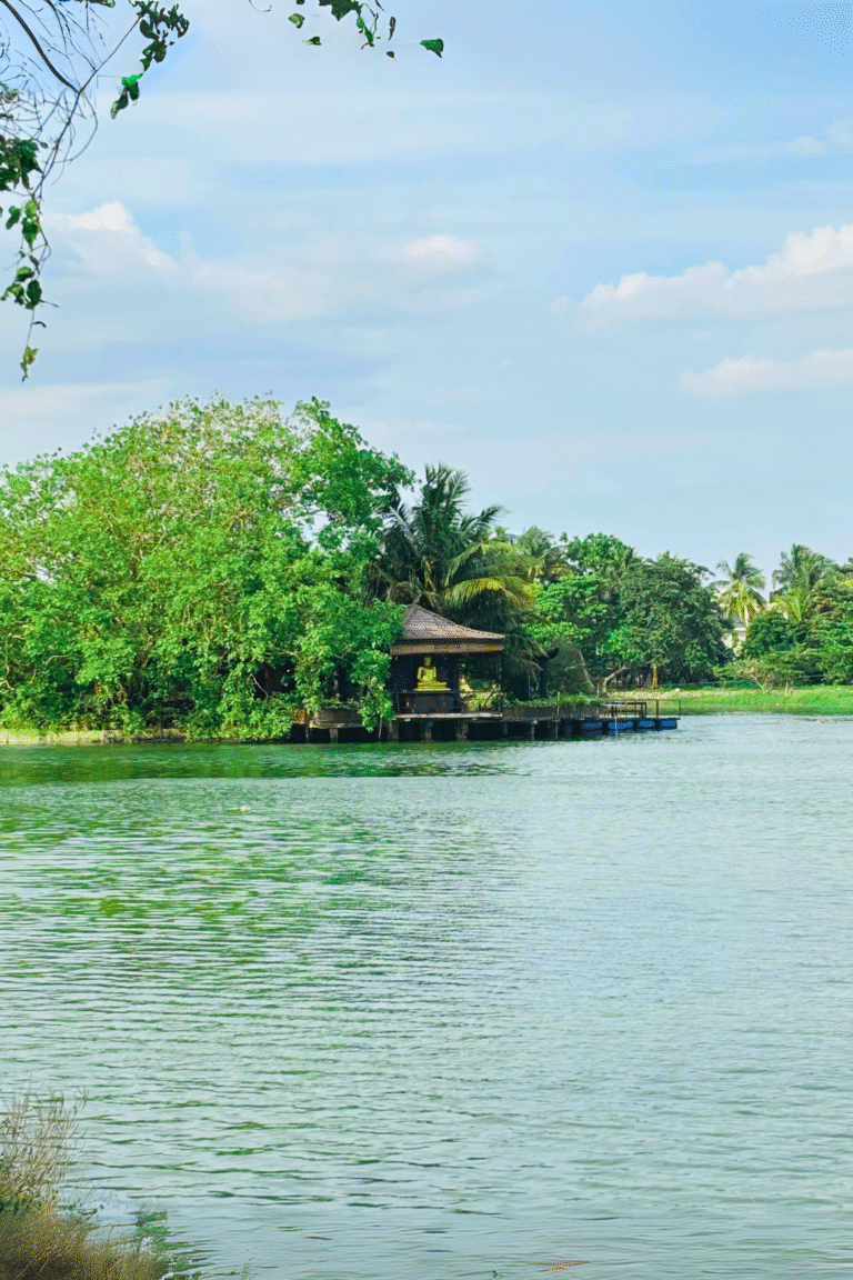 Peaceful nature escape at Lunawa Lagoon, Sri Lanka