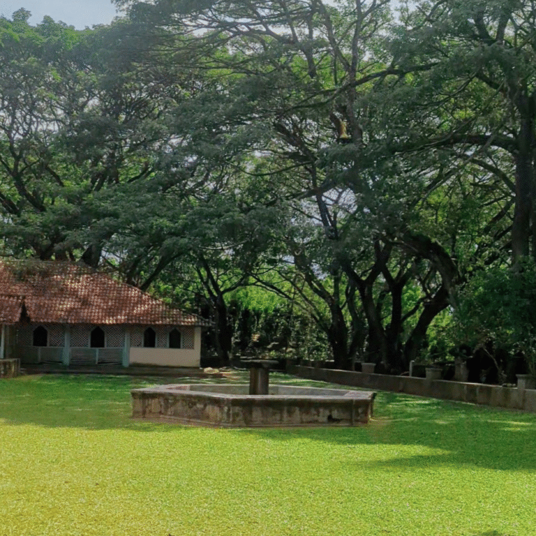 Historical mansion of Maduwanwela Walawwa surrounded by greenery