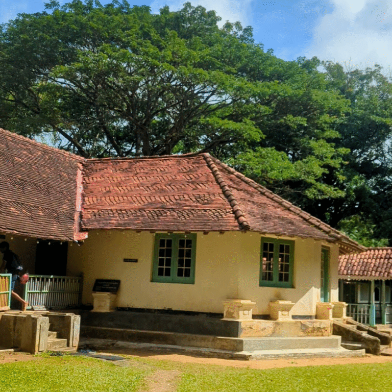 Maduwanwela Walawwa heritage building under blue sky