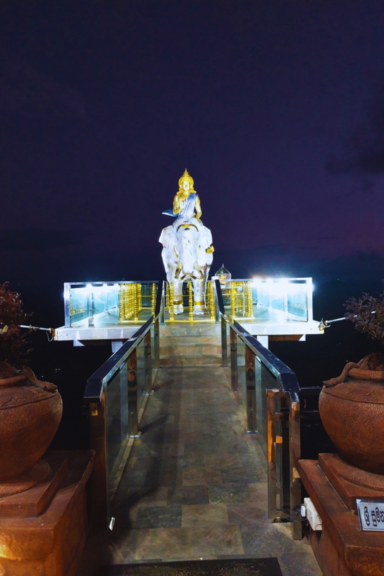 panoramic view of Nelligala hill in Sri Lanka
