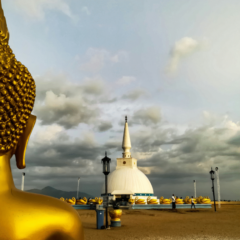 sunset view from Nelligala hill in Sri Lanka