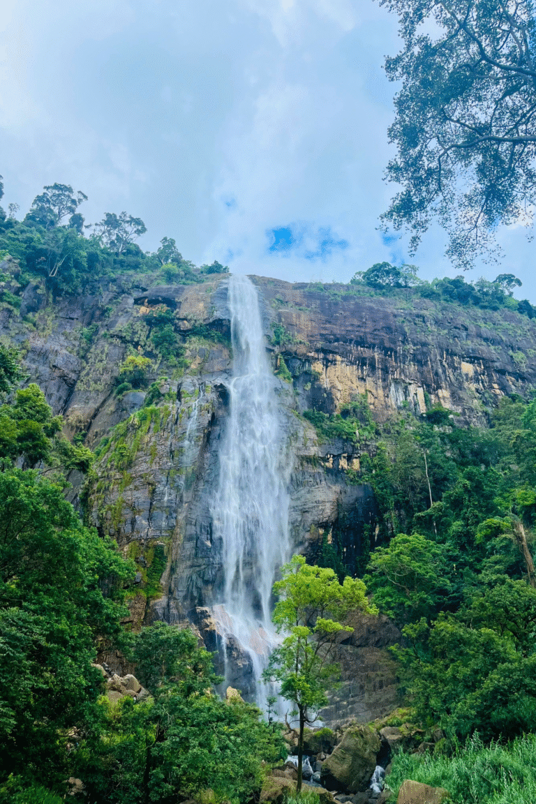 Diyaluma Falls as seen from the lower observation point
