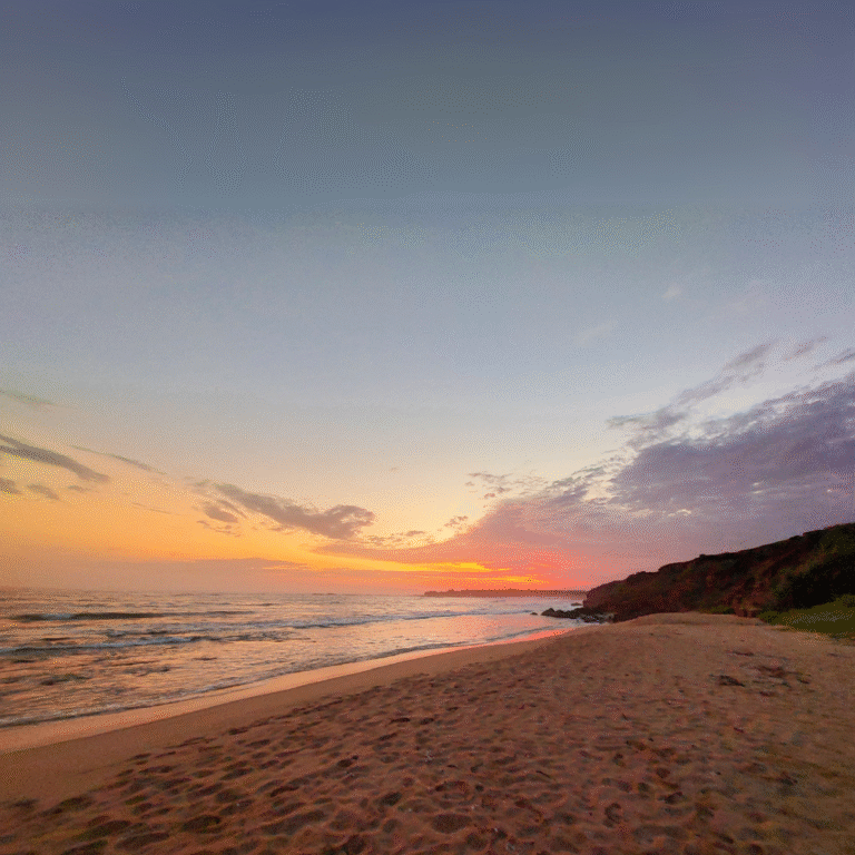 Scenic view of Ussangoda’s coastline meeting the Indian Ocean