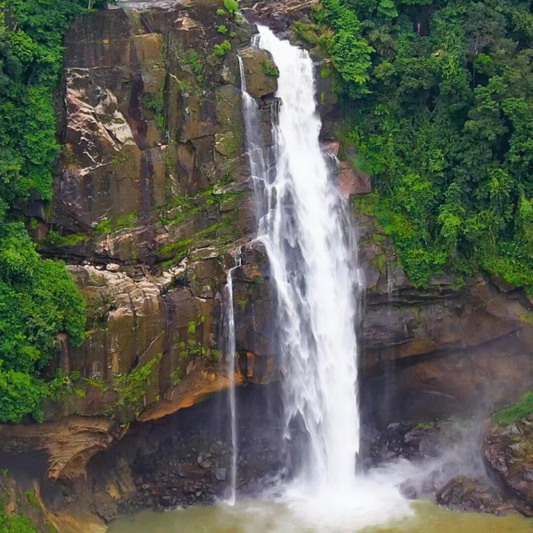 Hidden natural gem Aberdeen Waterfall nestled in central Sri Lanka