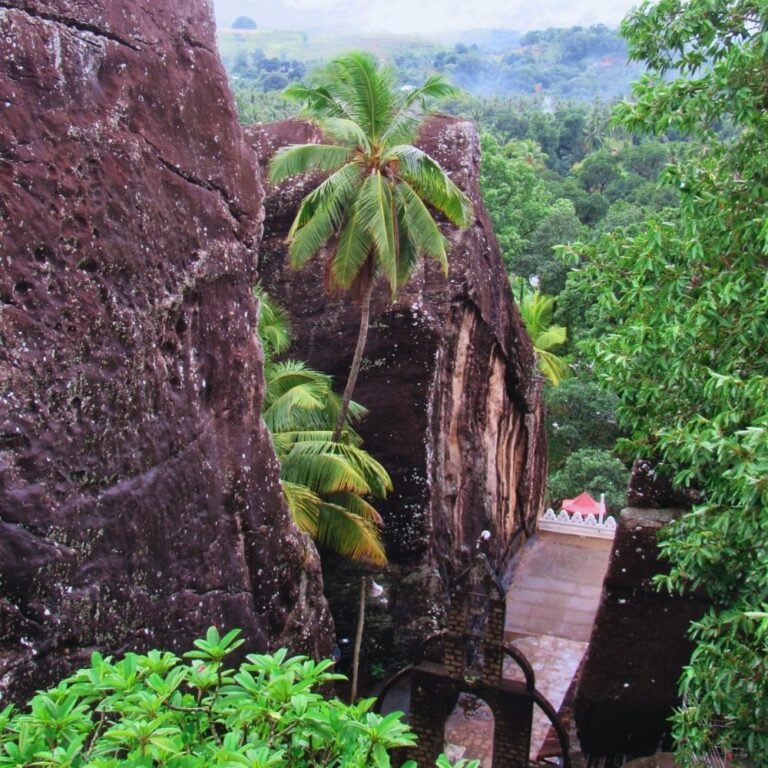 Historic Aluviharaya monastery in Dambulla Sri Lanka