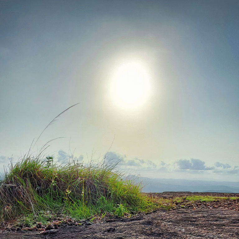 Sunrise over Arangala mountain landscape