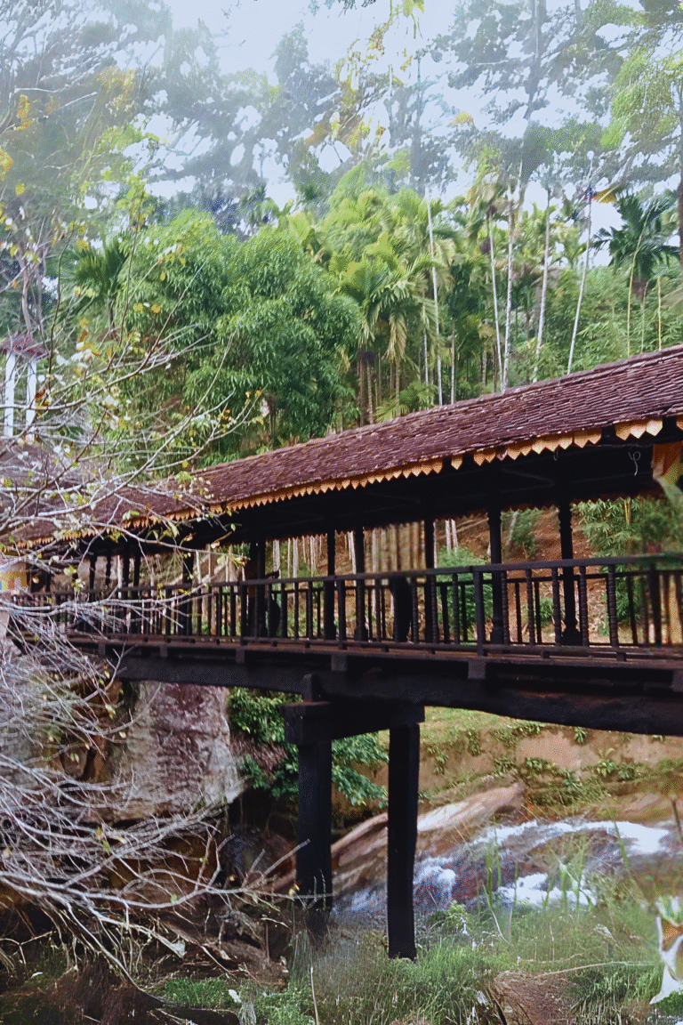 Bogoda Old Wooden Bridge in Badulla Sri Lanka