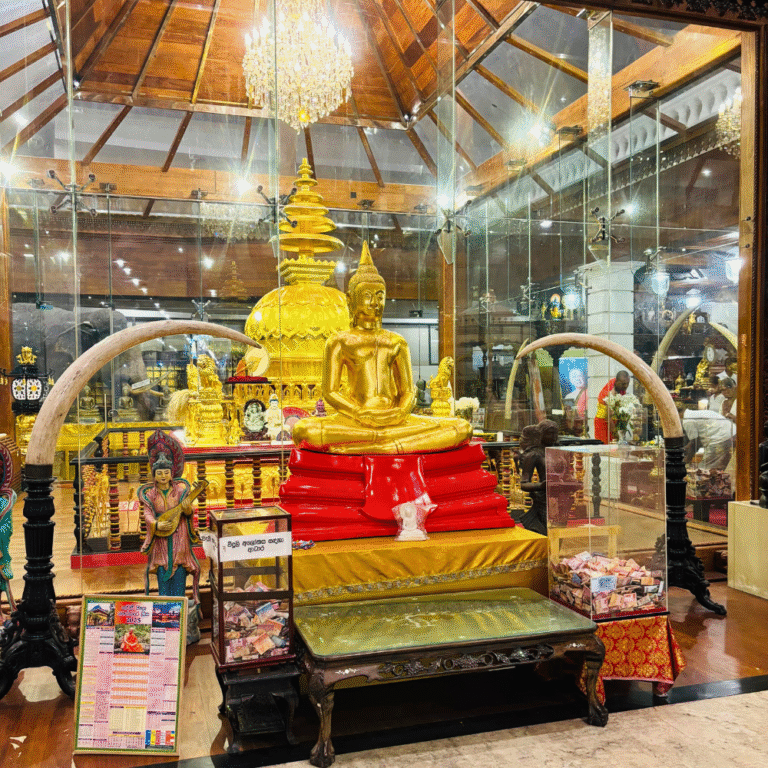 Cultural landmark Gangaramaya Temple Sri Lanka