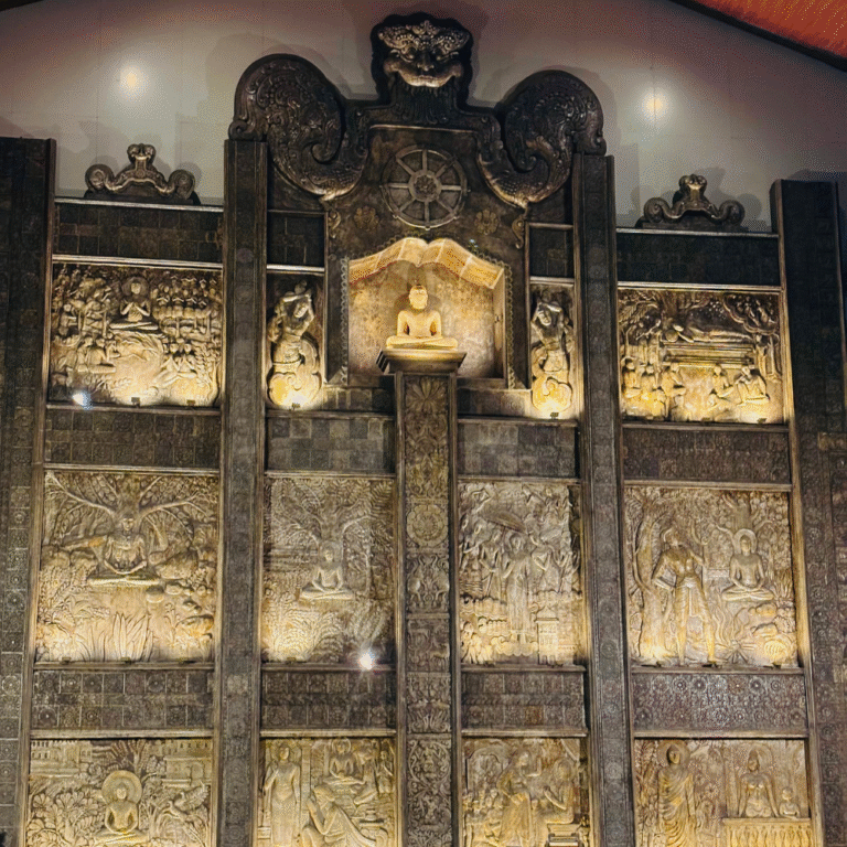 View of Gangaramaya Temple by Beira Lake