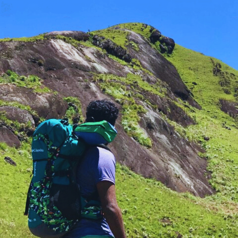 Trekking path leading to Haritha Kanda summit