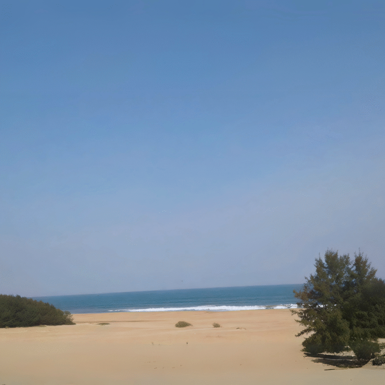 Scenic view of Muhudu Maha Viharaya Buddhist temple near Arugam Bay
