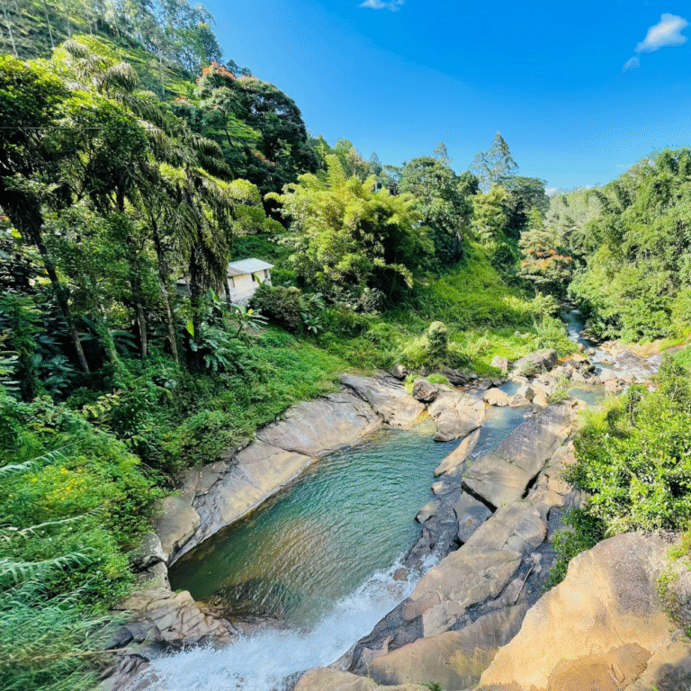 Popular nature attraction Kadiyanlena Waterfall