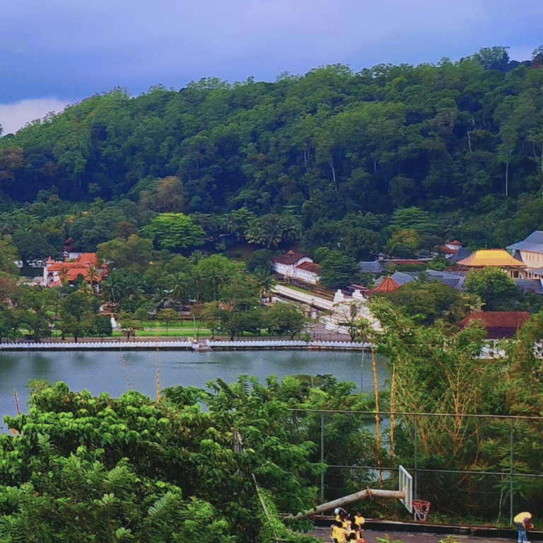 Scenic view of Kandy city from Kandy View Point
