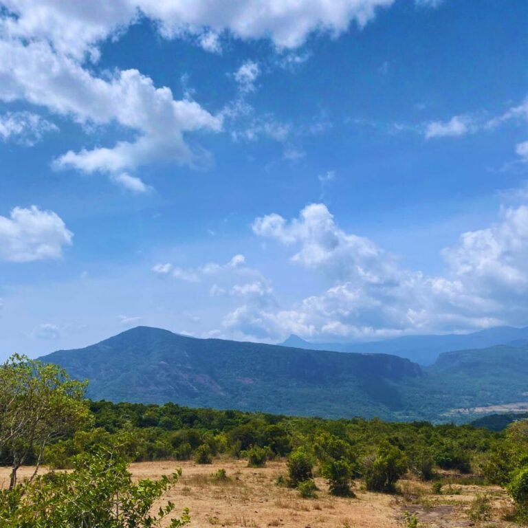 panoramic view of Manigala rock in Sri Lanka