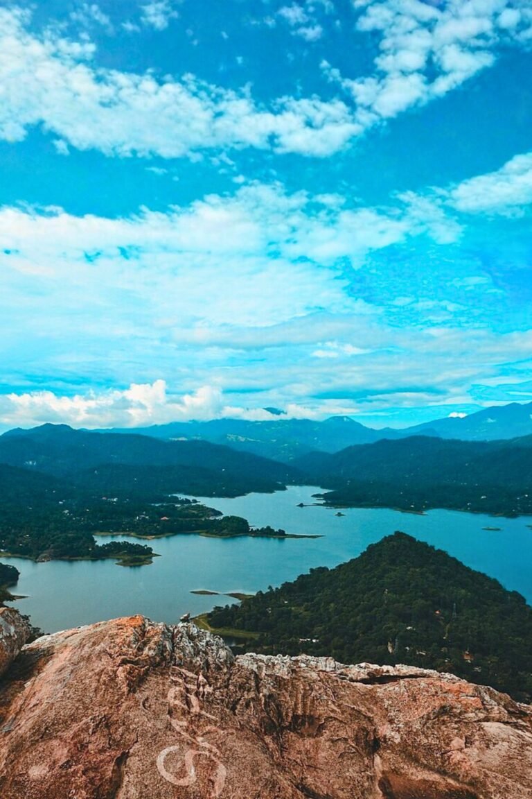 Beautiful green valleys seen from Pettigala hilltop