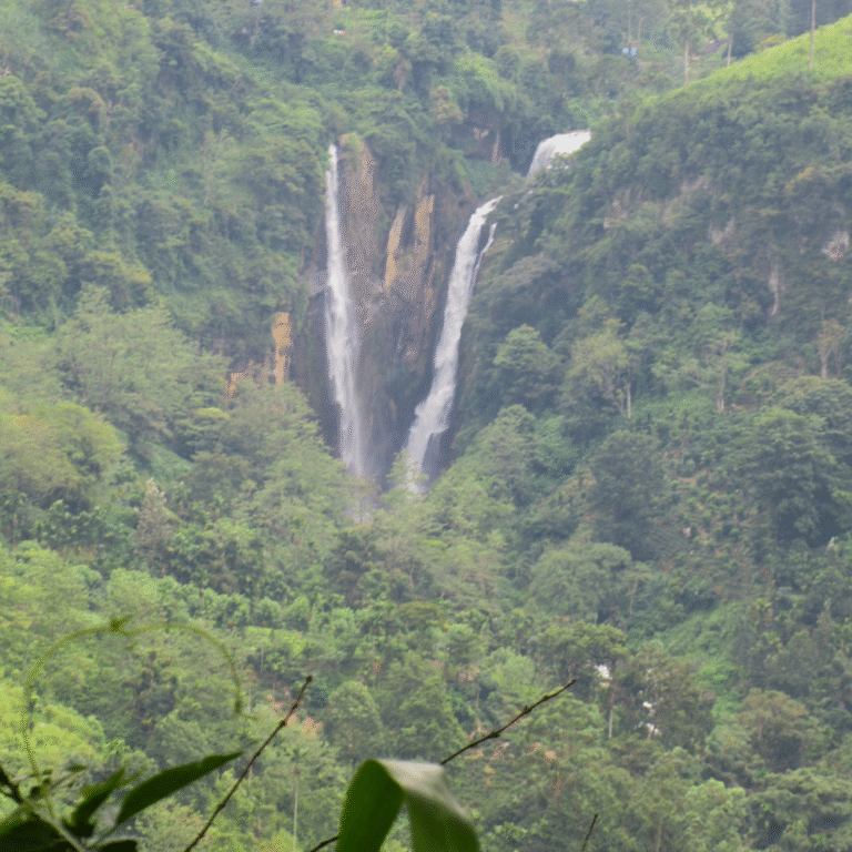 Clear water stream flowing from Puna Ella Falls