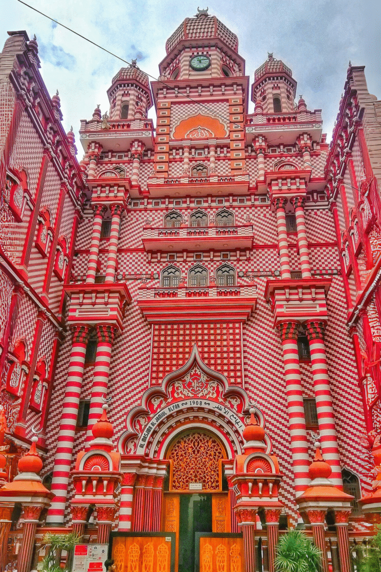 Red Mosque in Colombo Sri Lanka