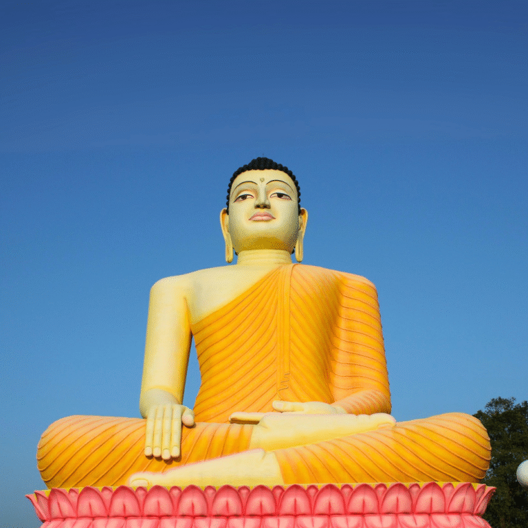 historic Buddhist temple in Aluthgama Sri Lanka