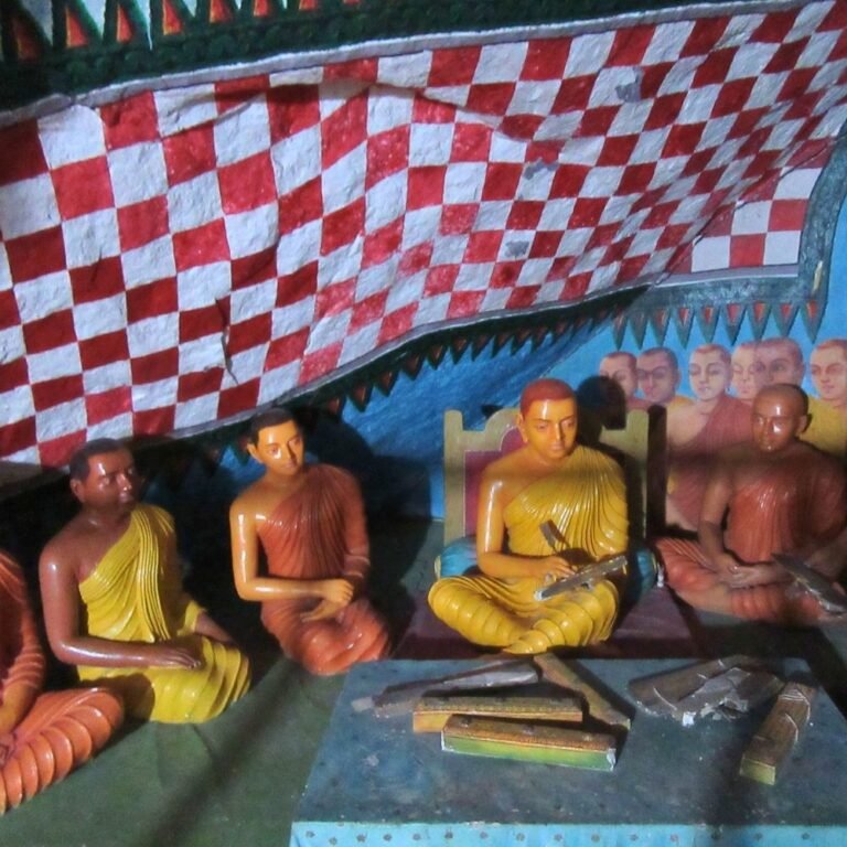 Ancient architecture of Aluviharaya temple in Dambulla