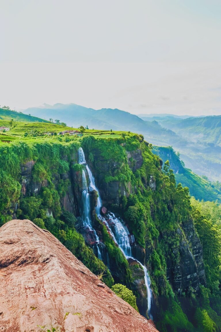 Panoramic view of Gerandigini Ella surrounded by lush greenery