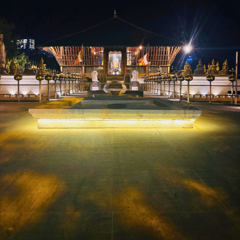 Buddhist architecture at Gangaramaya Sima Malaka