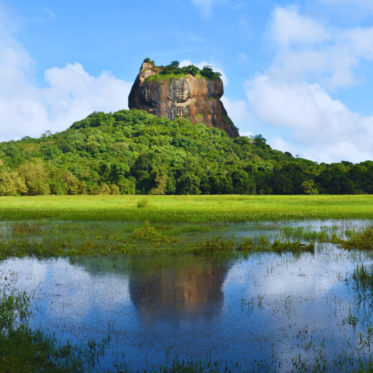 Thalkote Wewa scenic view in Sri Lanka