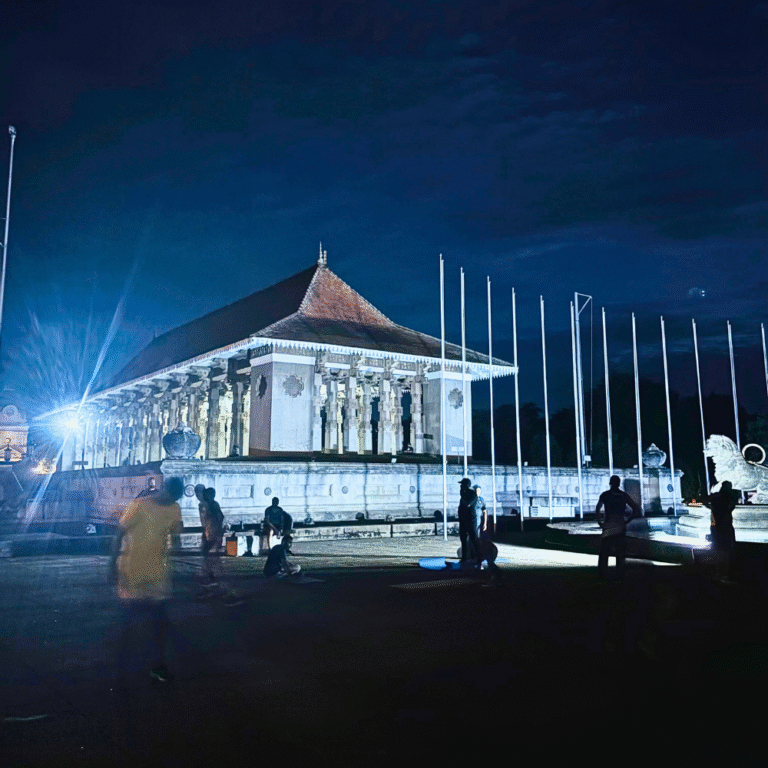 sunset view at Independence Square in Colombo