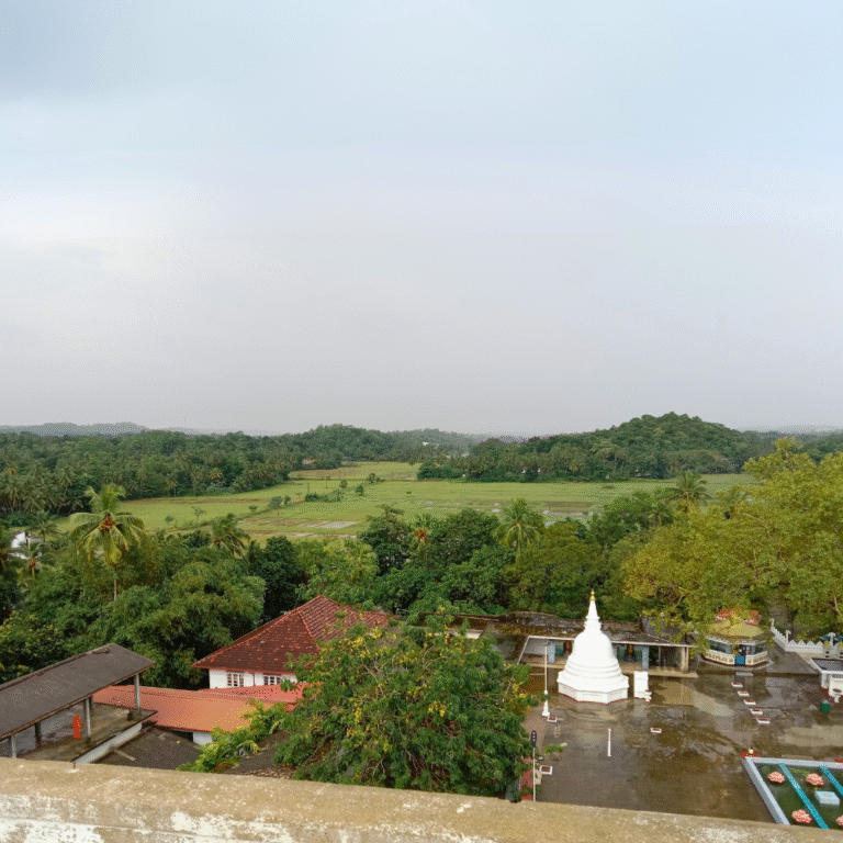 Spiritual atmosphere at Weherahena religious site