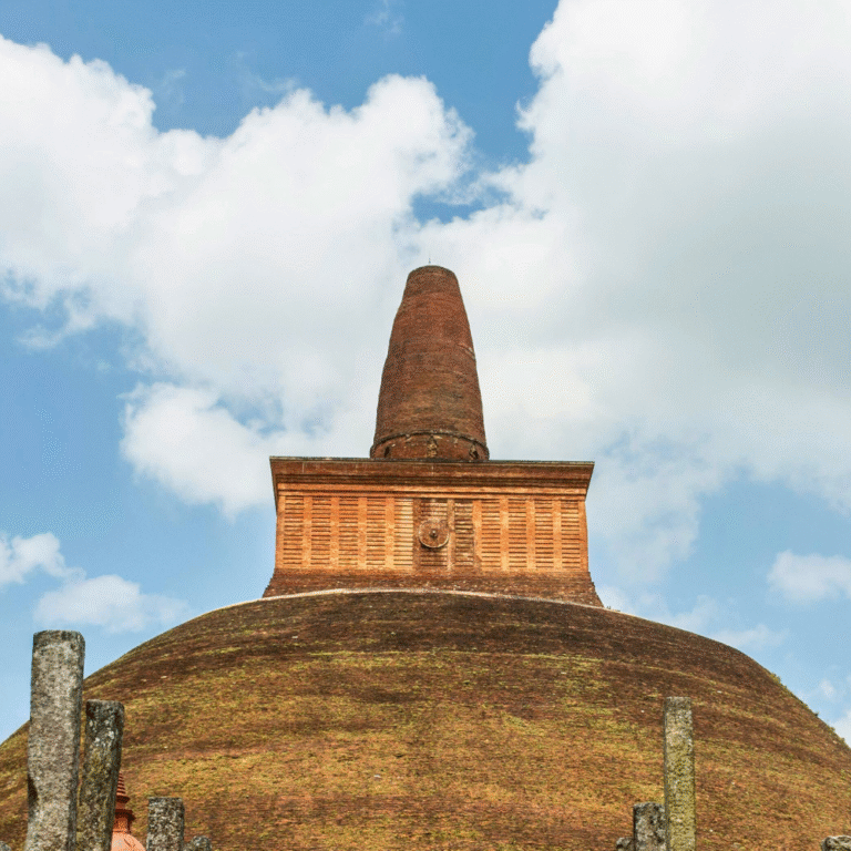 sacred Buddhist site Abhayagiri Stupa in Anuradhapura