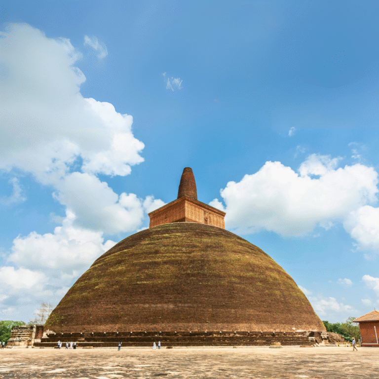 panoramic view of Abhayagiri Stupa and its surroundings