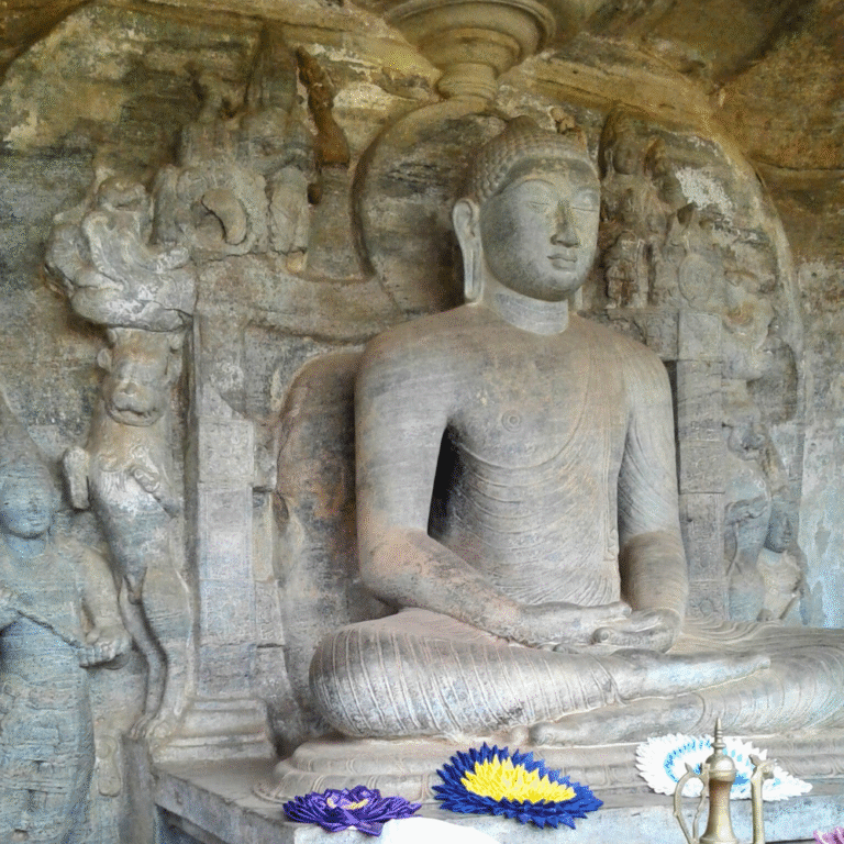UNESCO world heritage site Gal Viharaya in Polonnaruwa
