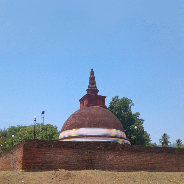 Sacred Buddhist monastery Dematamal Viharaya Sri Lanka
